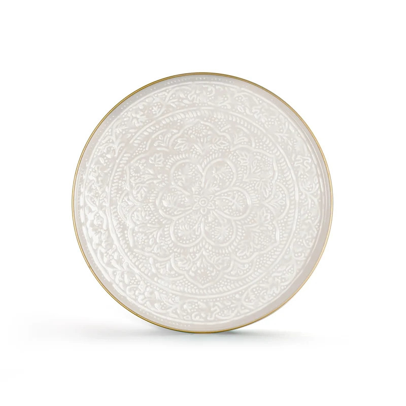Plateau Berbère Ø 45 cm - blanc