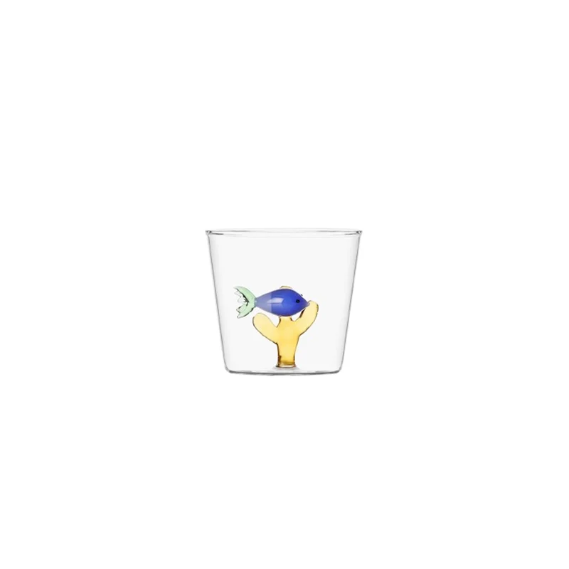 Ichendorf Marine Garden Verre - Poisson Bleu & Corail Ambre
