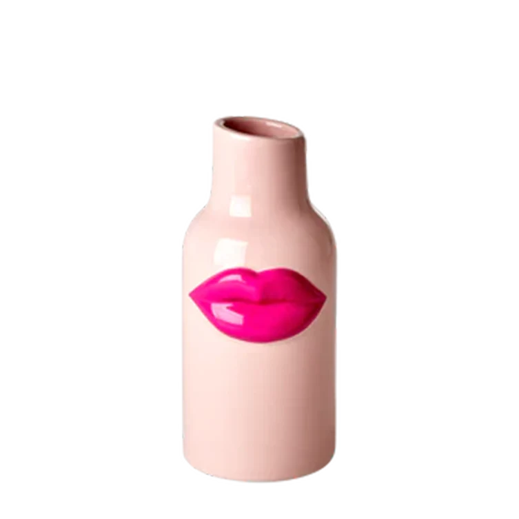 Vase bouche S et Rose - Lipstick