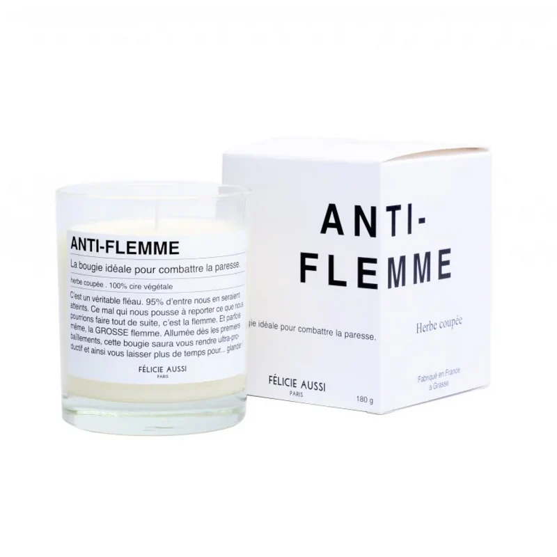 Bougie humour - Anti-flemme