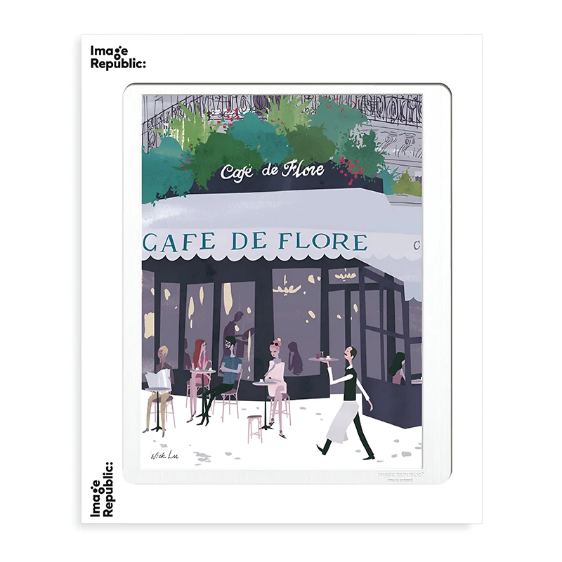 Affiche Why LA ? Pourquoi Paris ? - Café Flore