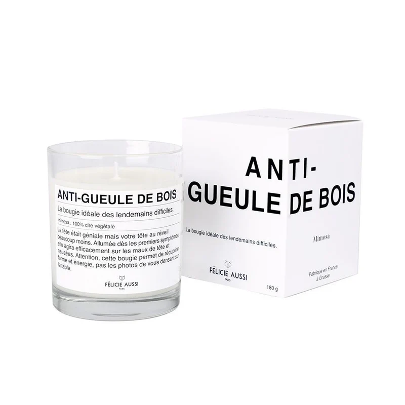 Bougie humour - Anti-gueule de bois