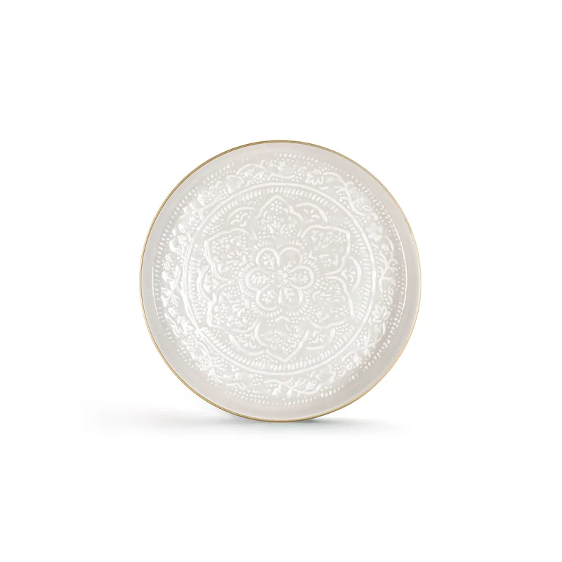 Plateau Berbère Ø 35 cm - blanc