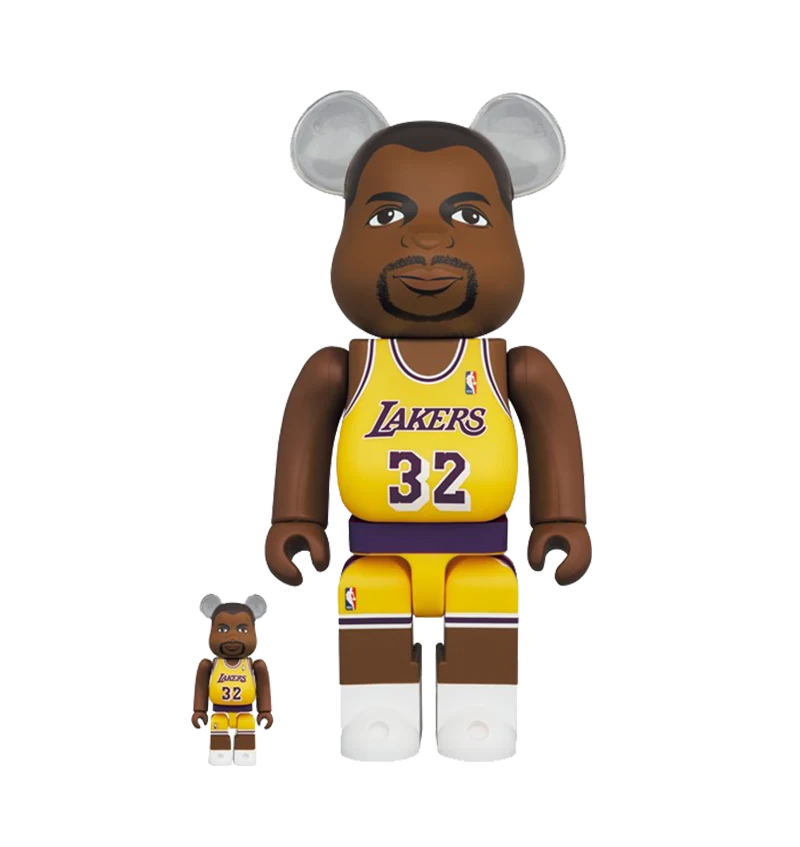 BEARBRICK 400% + 100% MAGIC JOHNSON