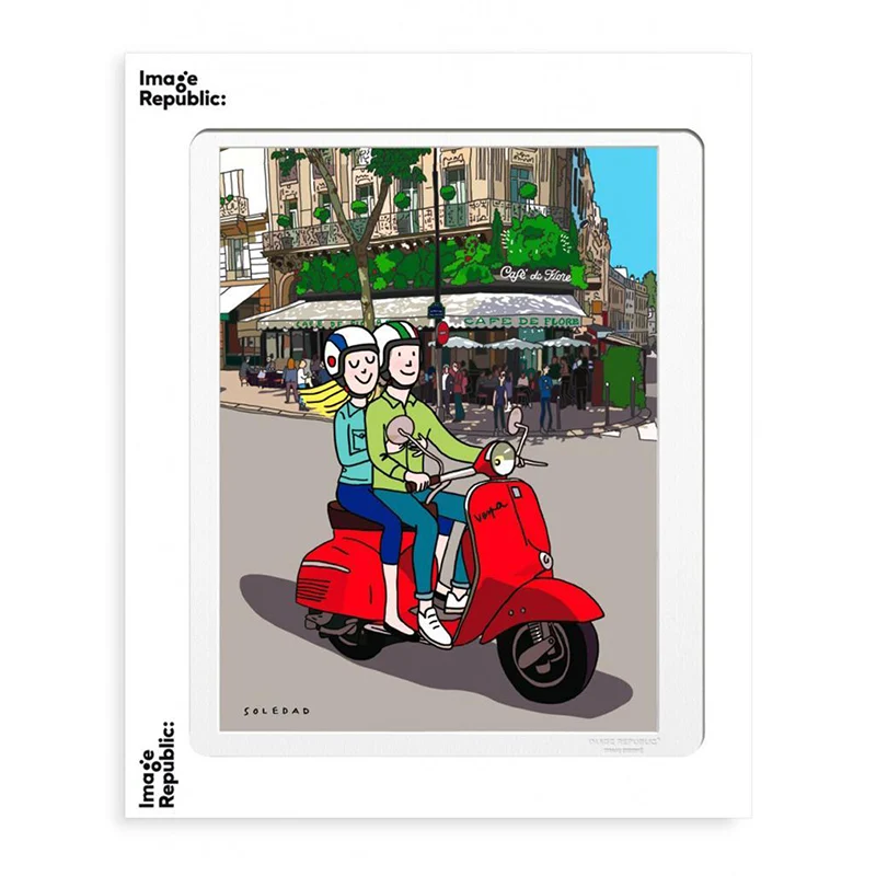 Affiche Soledad - Scooter flore