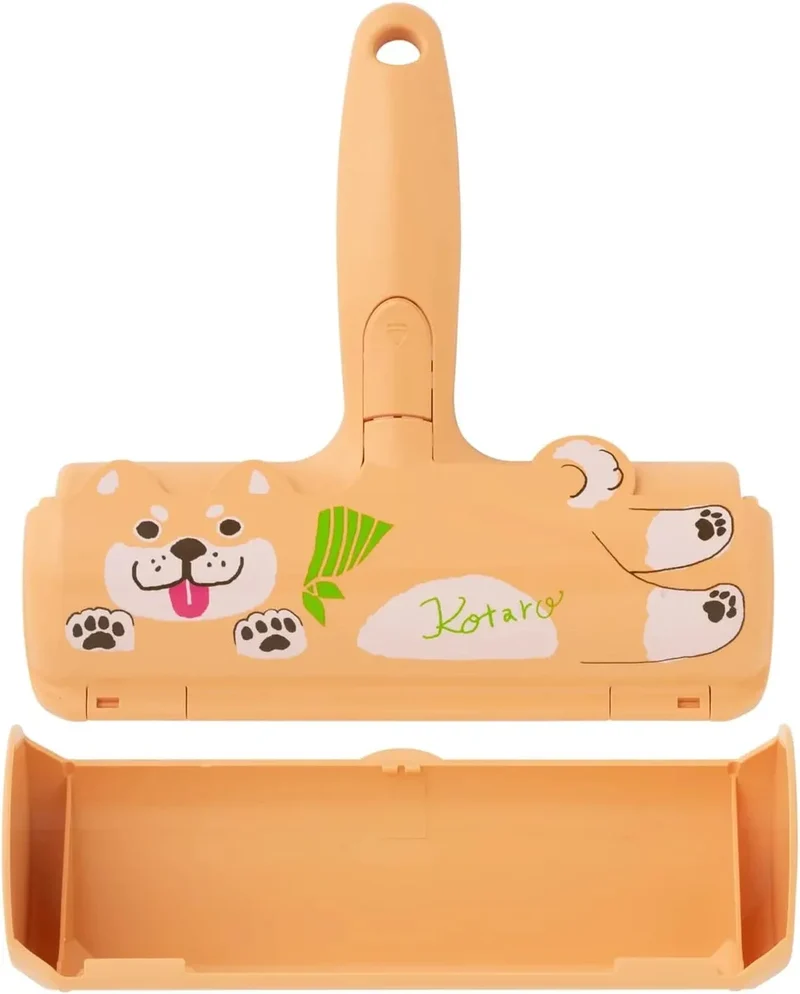 Nippon Seal Pakupaku Roller Kotaro N76KT Shiba Inu Pet Hair Loss Cleaner for Dogs and Cats PACPAK