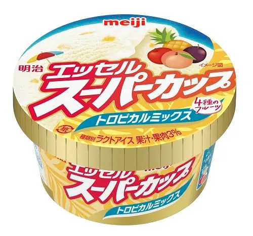 Meiji Essel Super Cup Tropical Mix Ice Cream 1 Piece Treat