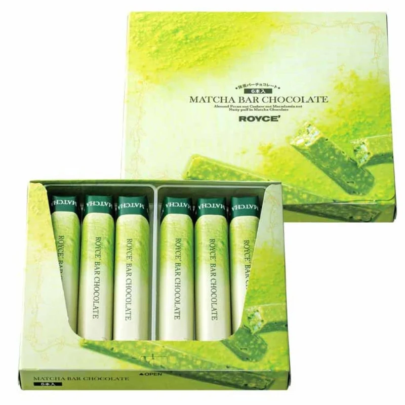 Royce Matcha Chocolate Bars 6 Piece Pack Premium Japanese Sweets