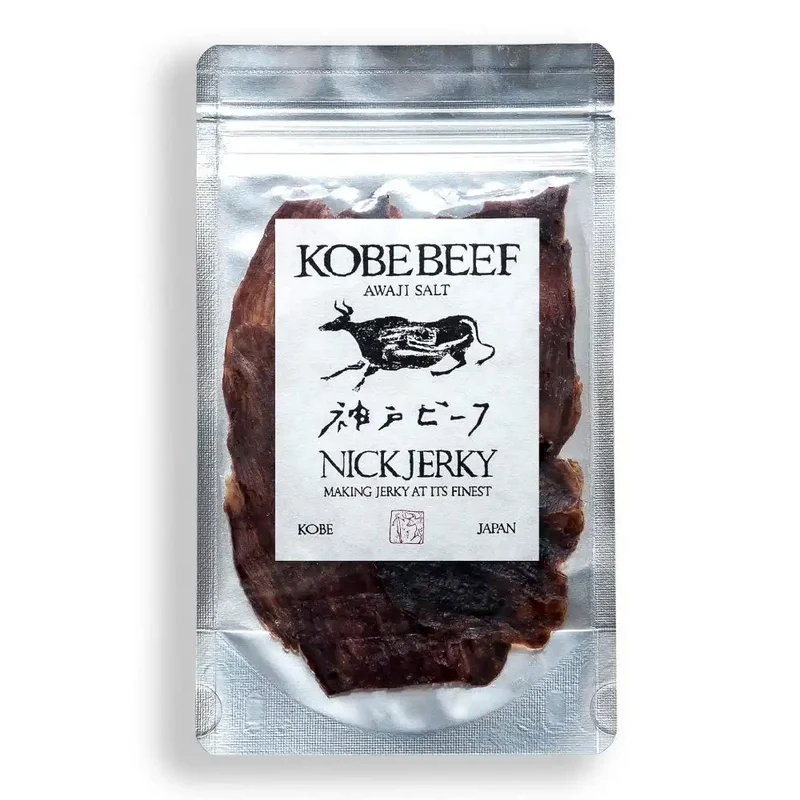 Nick Jerky Wagyu Beef 20G: Premium Japanese Kobe Style Beef Snack