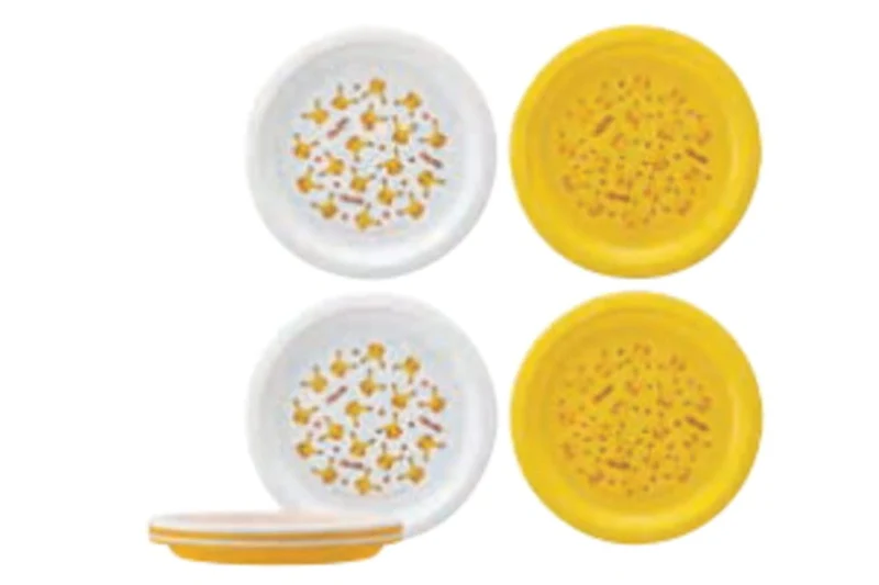 Skater Plates 21Cm Set of 4 Pikachu Pokemon Plastic