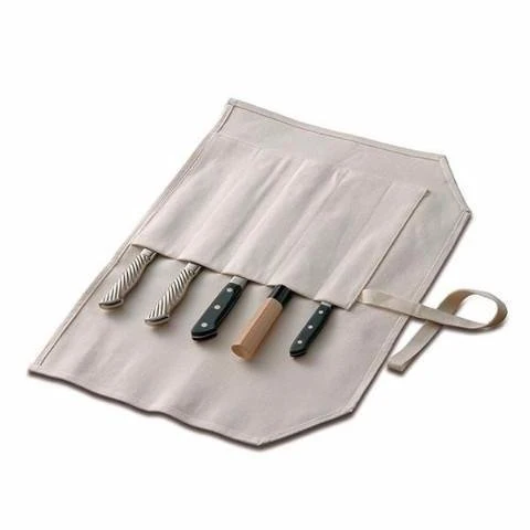 Tojiro Chef Knife Canvas Roll Bag F-359 Durable and Portable Storage Solution