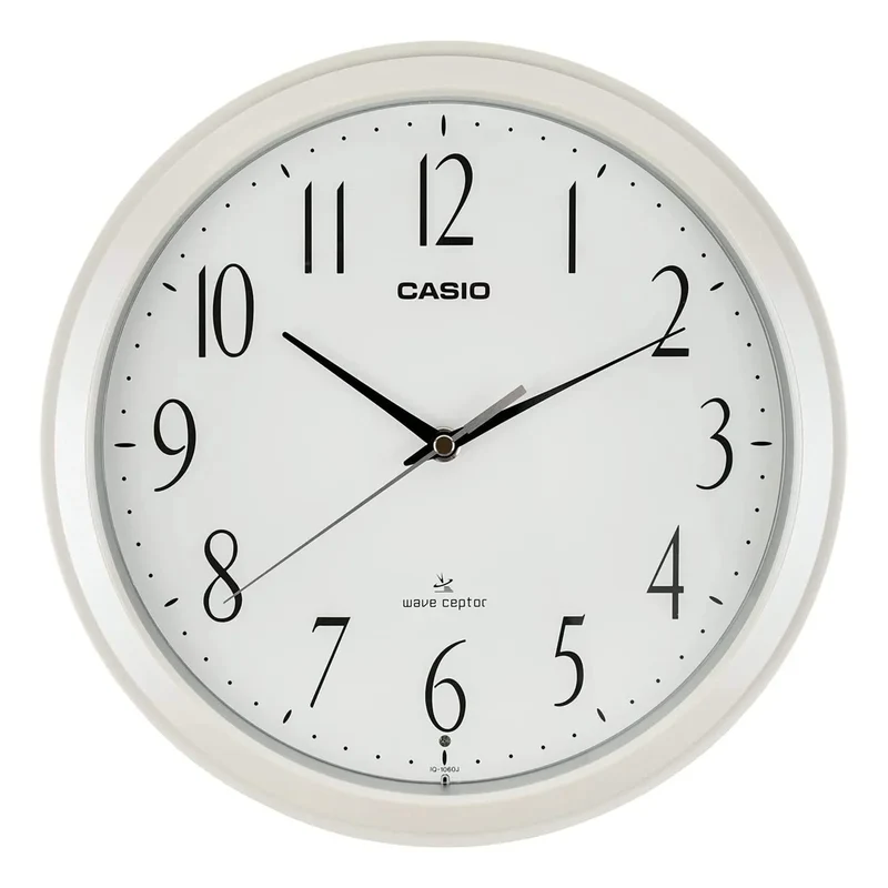 Casio IQ-1060J-7JF 26.8cm White Analog Wall Clock