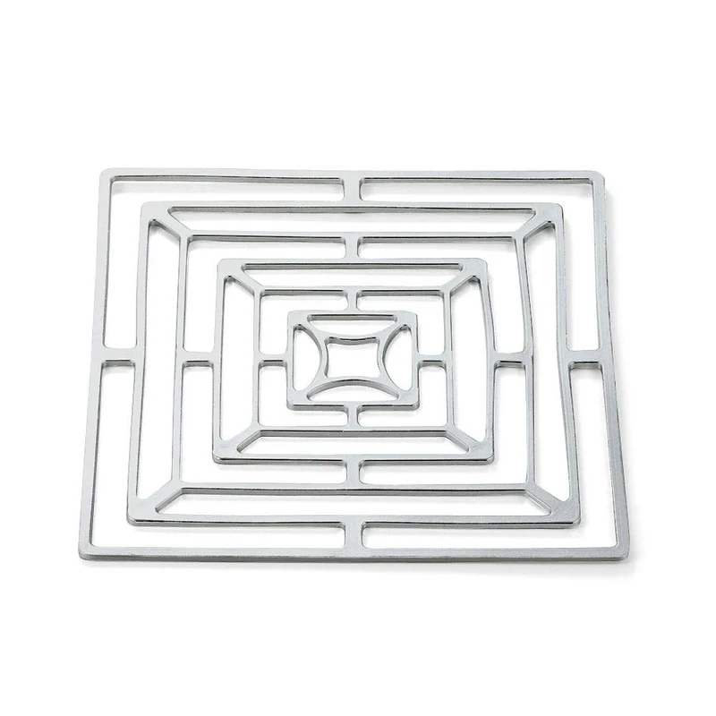 Nousaku Kago Handcrafted Tinware Flexible Square Basket 200x200mm