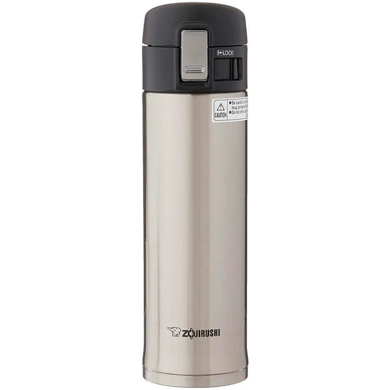 Zojirushi 16 Oz Silver Stainless Steel Mug SM-KHE48XA Vacuum Insulated