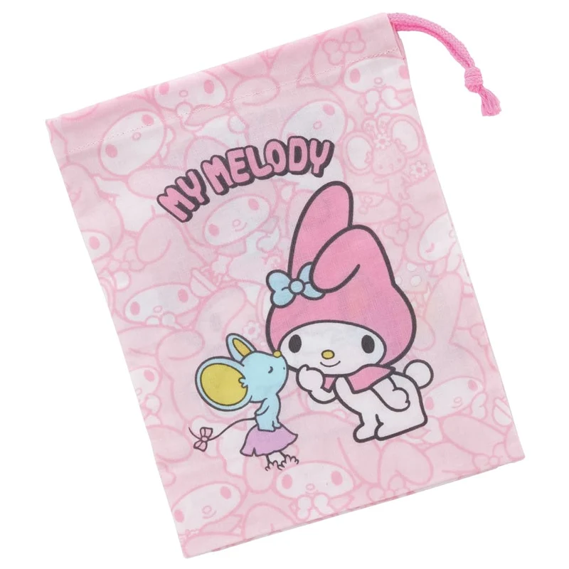 Skater My Melody Ushirou Shiro Sanrio Lunch Box Cup Bag Kb63-A