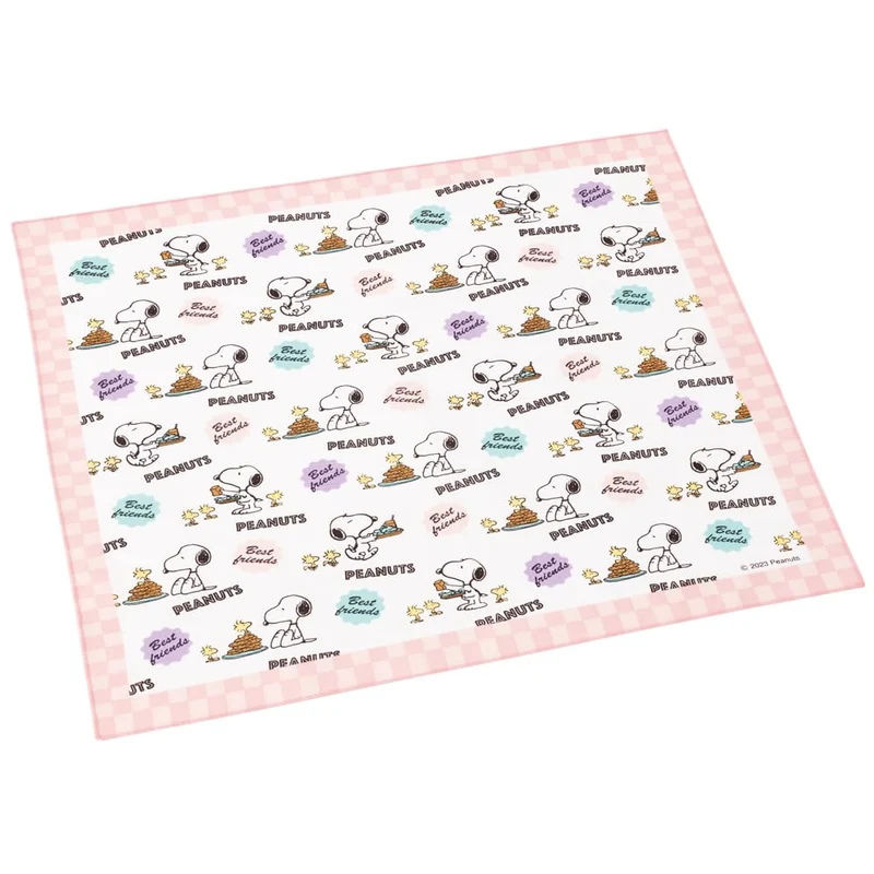 Skater Kids Lunch Cloth 43x43cm Snoopy 80s Cafe Japan Made