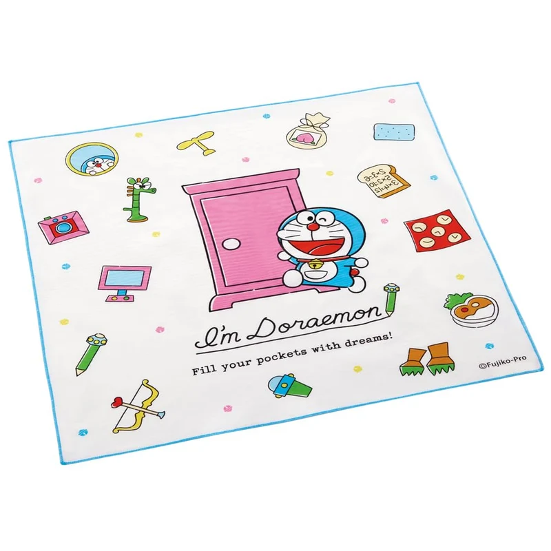 Skater Doraemon Line Sanrio Lunch Cloth 43x43cm -A