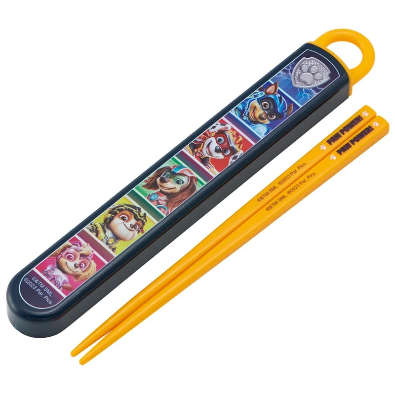 Skater Paw Patrol Kids Lunch Box Set with 16.5Cm Antibacterial Chopsticks