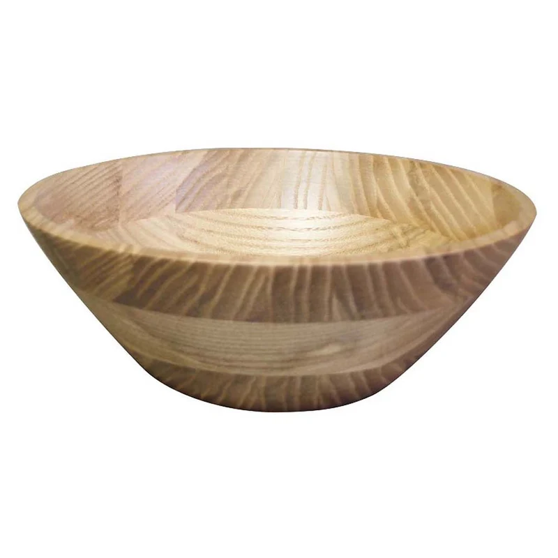 Kijihiki White Ash Salad Bowl With Flat Edge 30cm