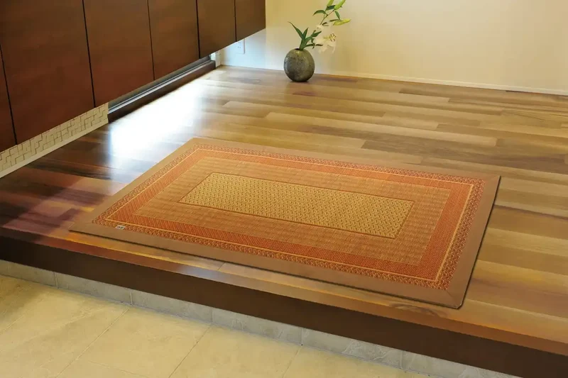 Ikehiko Corporation Entrance Mat Rush F Rank Beige 60X120Cm Urethane #8817470 |