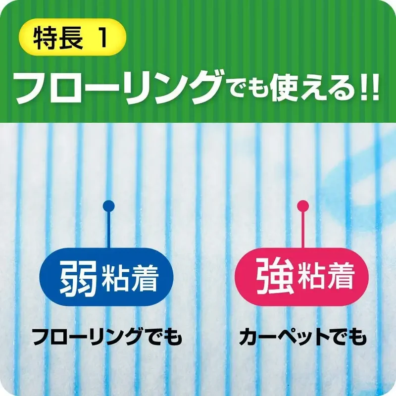 Nitoms Corocoro Floor Cleaner C4433 - 30 Wraps Adjustable 61Cm-97Cm Japan For Flooring & Carpet 1 Roll 160Mm Width