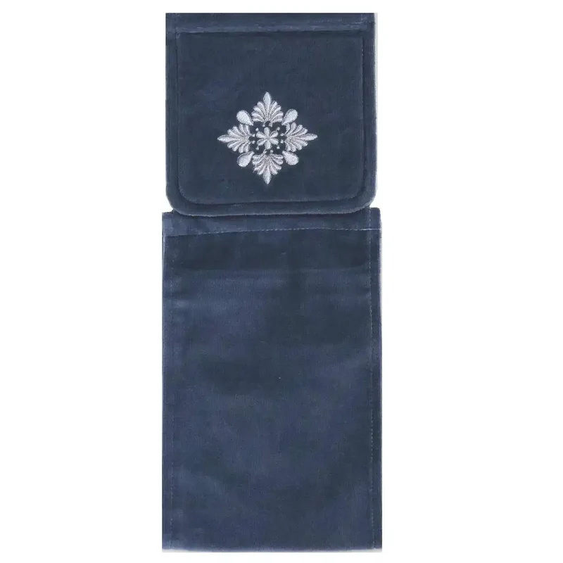 Senko Japan Elegant Shell Paper Holder Cover Dark Blue 78483