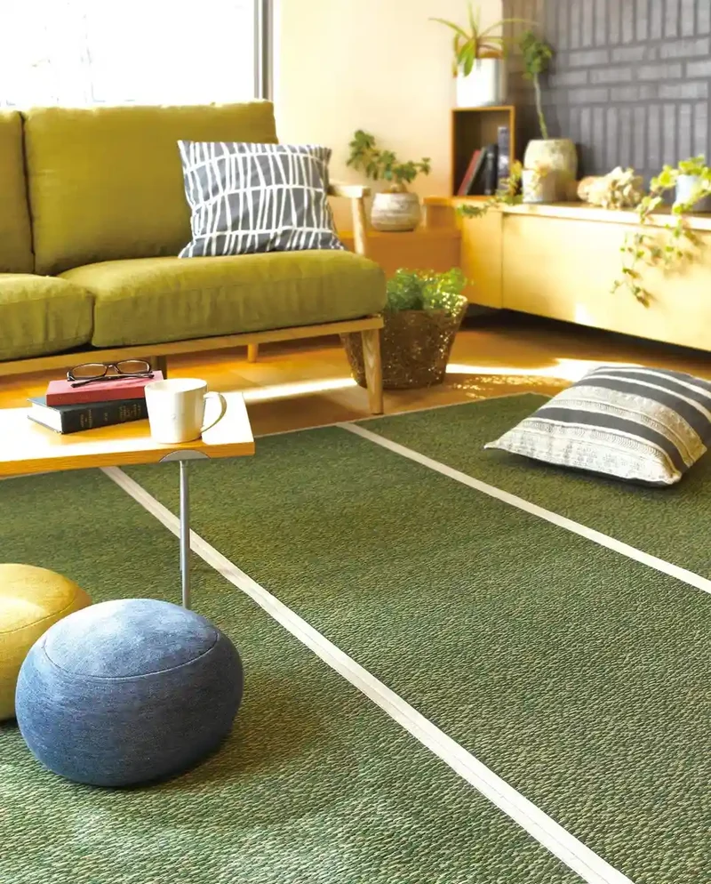 Hagihara Rush Green 180Cm X 240Cm Center Rug Japan Shine 81938721