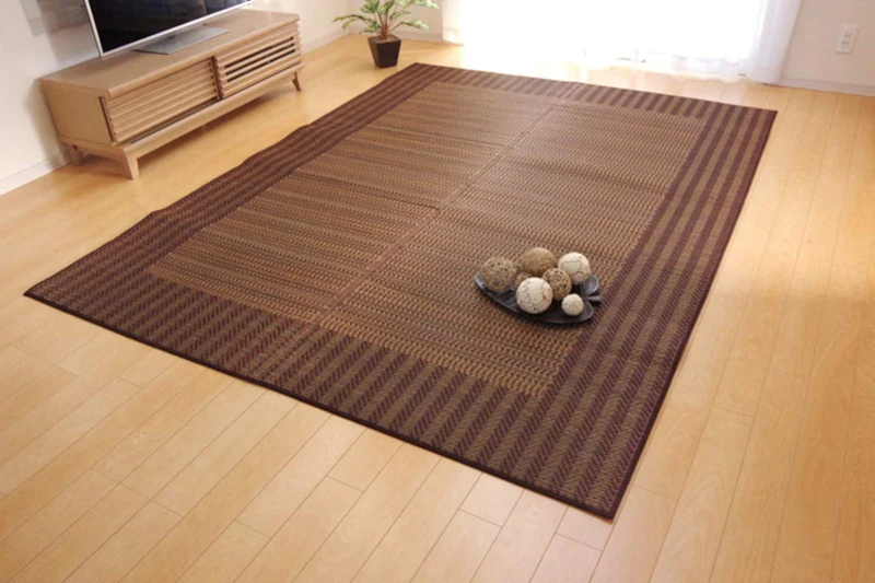 Ikehiko Corporation Brown 2 Tatami Square Rug Carpet [Amazon.Co.Jp Exclusive]
