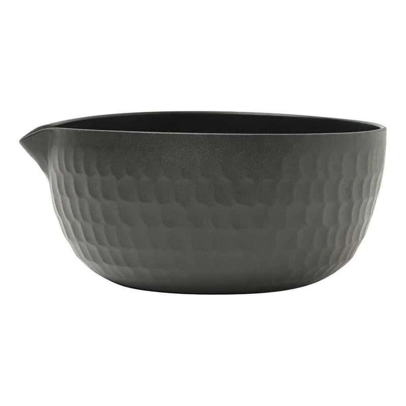 Miranda Style Japanese Hammered Aluminum Lipped Yattoko Pincers Pan Black / Small