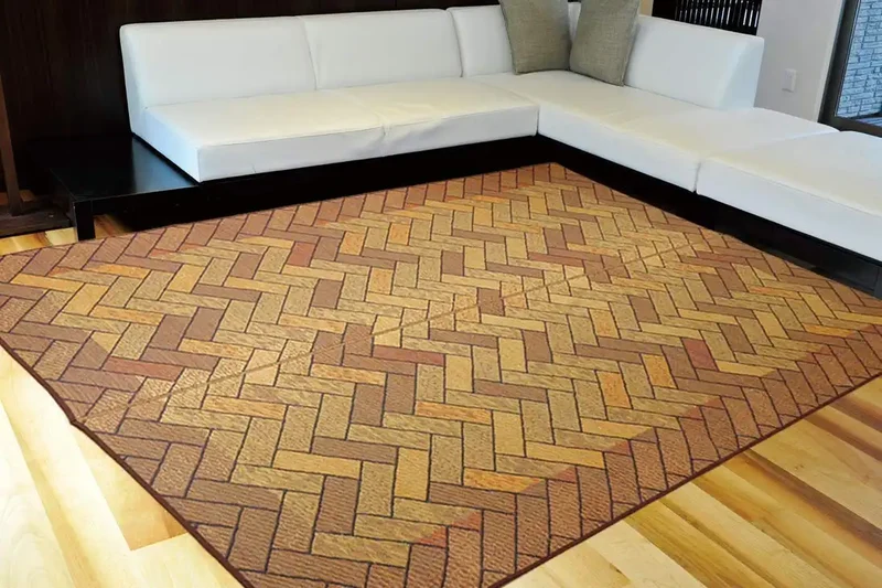 Ikehiko Corporation Rush Rug Carpet 191X250Cm Brown Urethane #1714630