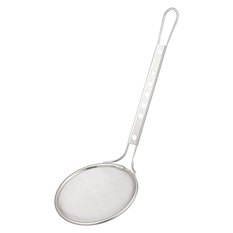 Shinetsu Works Japan Round 18Cm Stainless Steel Coarse Mesh Oil Skimmer