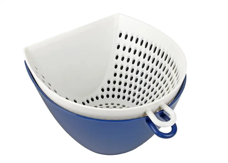 Pearl Metal Kinzoku Ball Navy 650Ml Colander Bowl Cc-1340 From Japan