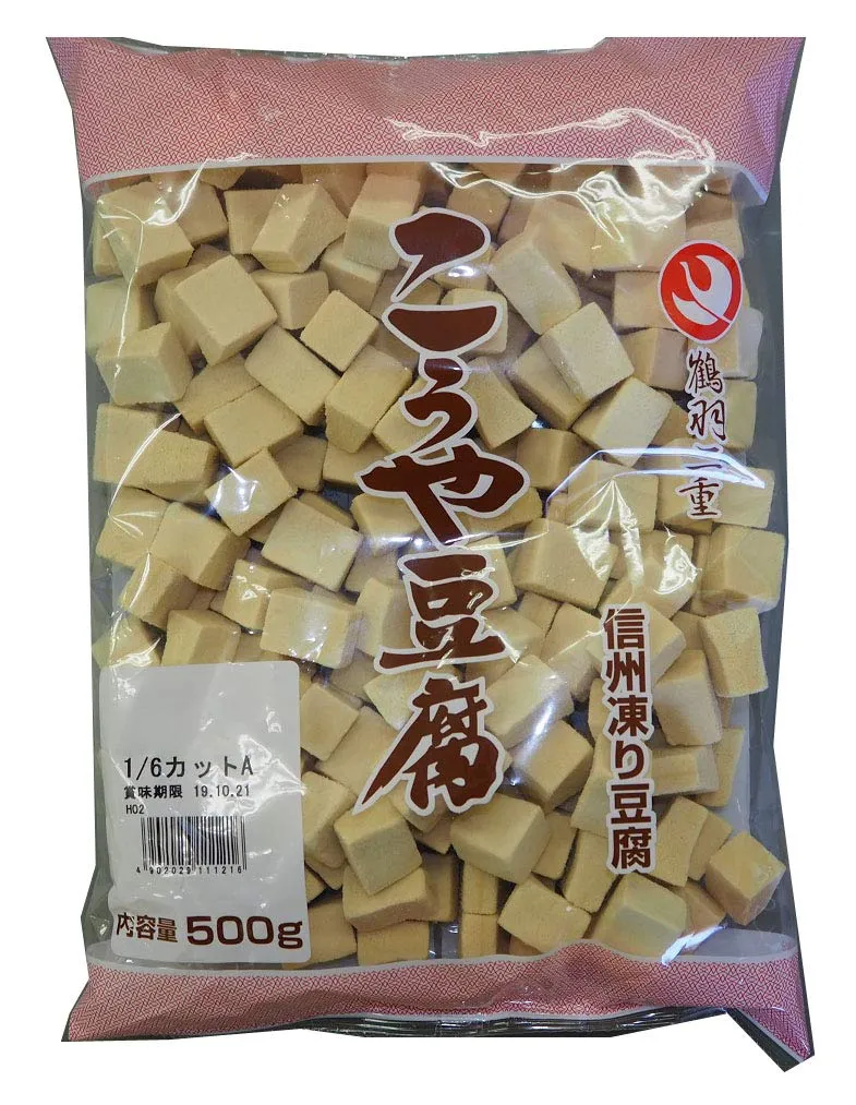 Dunxi And Frozen Food Tsuruhabutae Koya Dofu Freeze-Dried Tofu 500G 2 packs