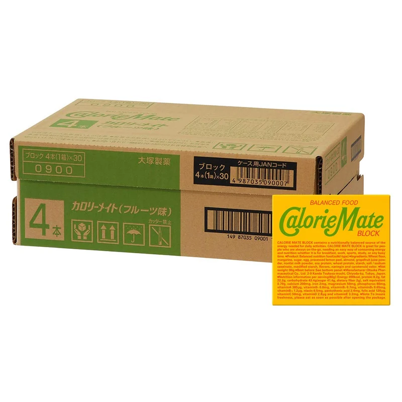 Calorie Mate Balanced Nutrition Bars Fruit Flavor Case