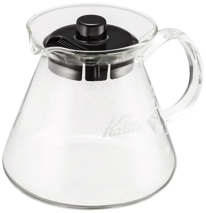 Kalita Glass Coffee Server G 500 2-4 Servings Premium Pour Over Carafe