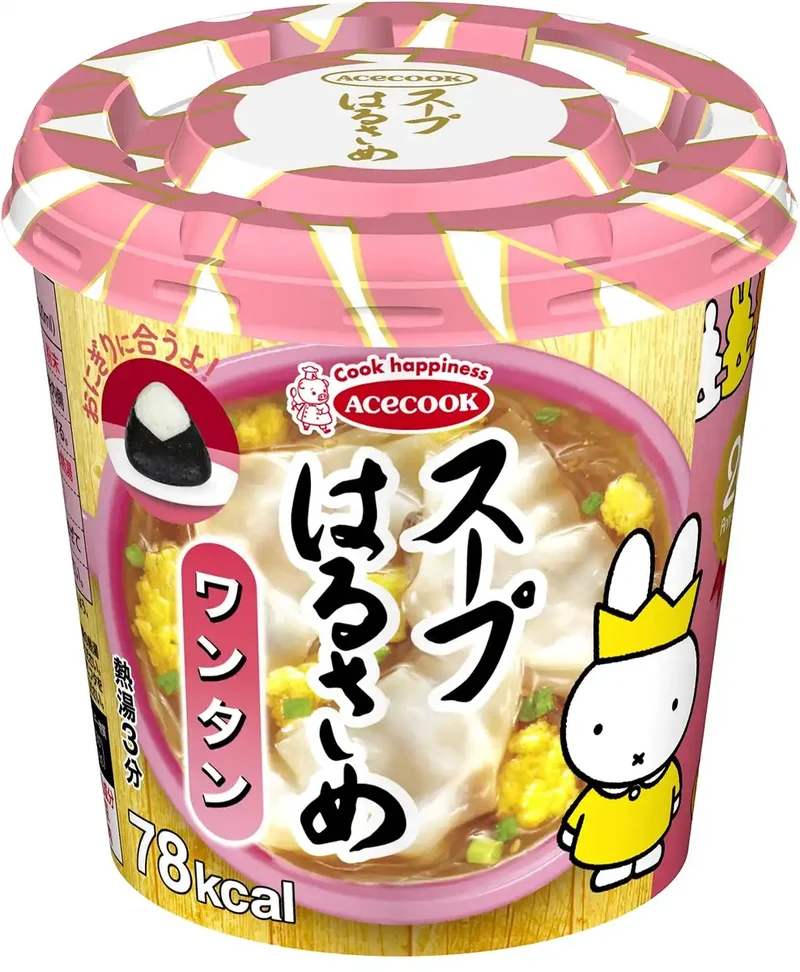 Acecook Harusame Glass Noodles Wonton Soup 22G Pack of 1 Dumplings