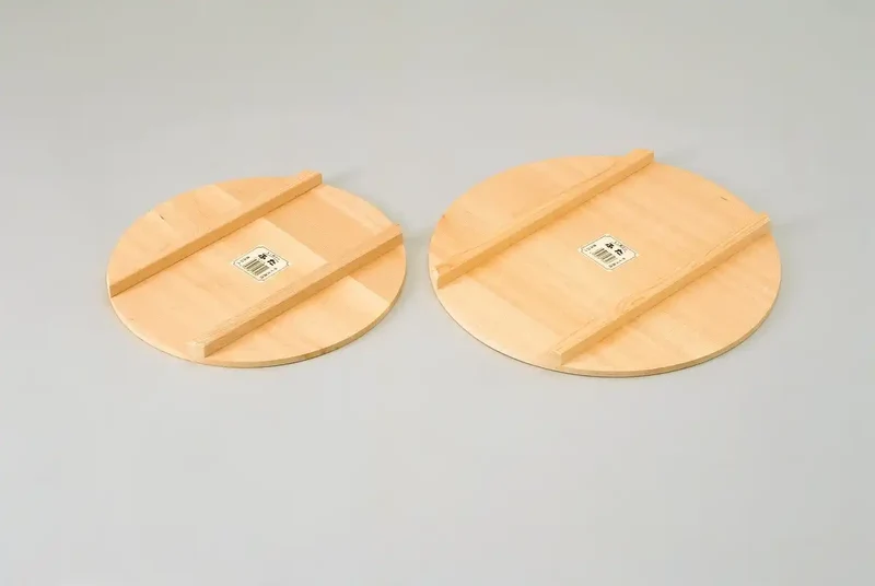 Umezawa Sawara Cypress 36Cm Sushi Oke Wooden Bowl Lid for Fresh Sushi