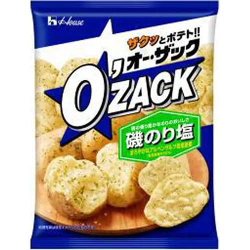 House Foods O'Zack Norishio Seaweed Salted Potato Chips 55g Single pack