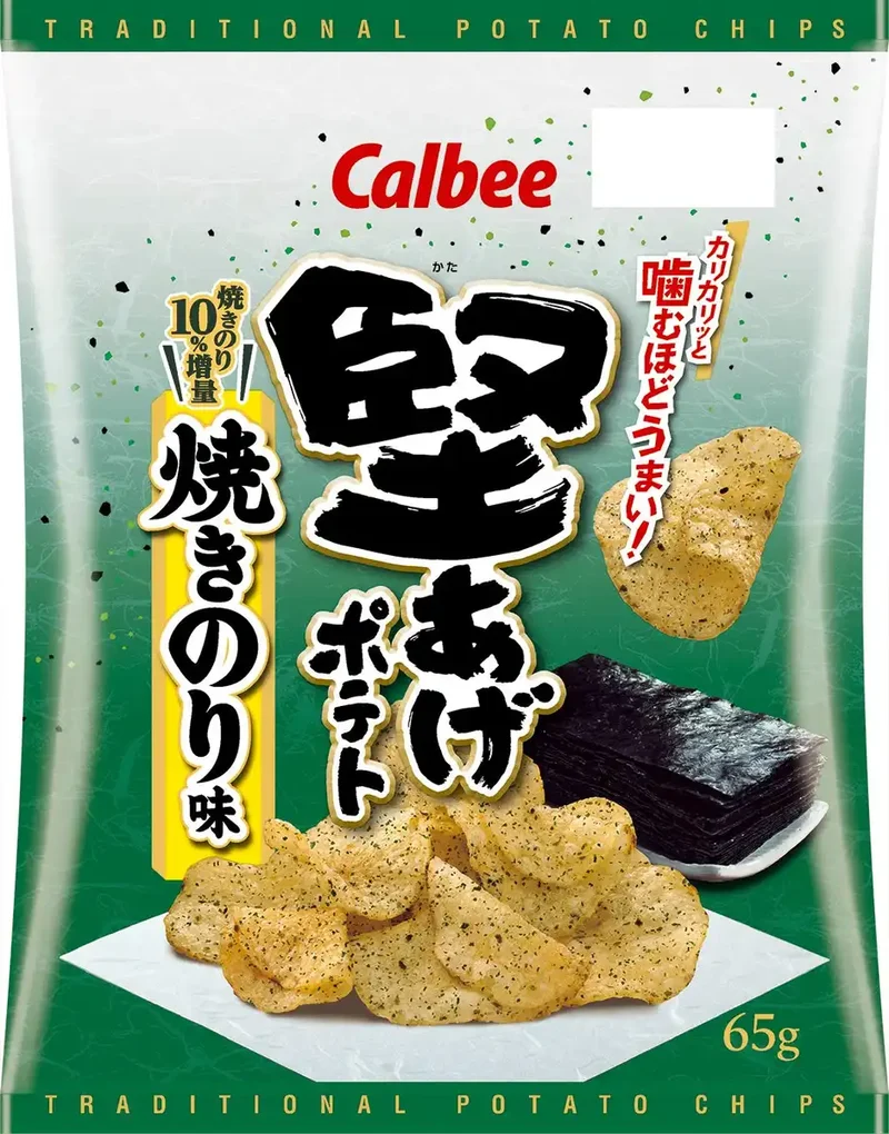 Calbee Kataage Nori Seaweed Crispy Potato Chips 65g