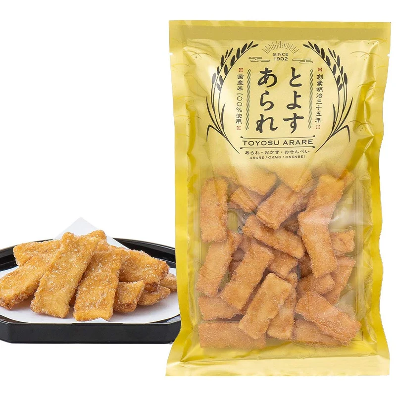 Toyosu Arare Zarame Sugar Coated Japanese Rice Crackers 65g
