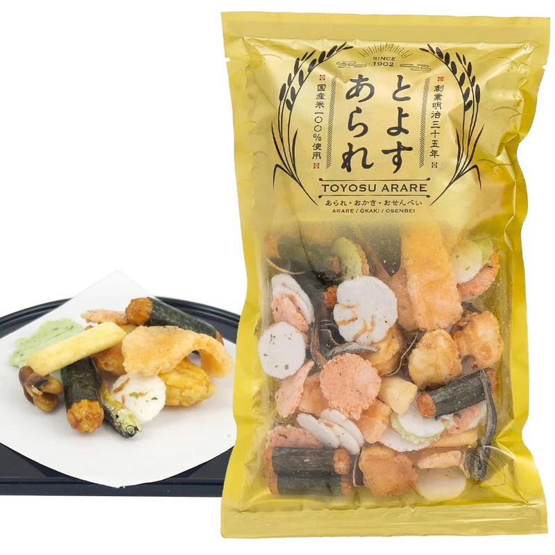 Toyosu Arare Japanese Rice Crackers 9 Types 110G
