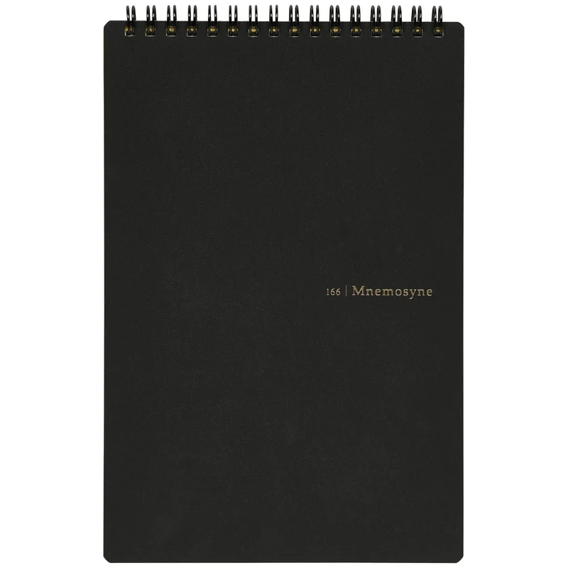 Maruman Nemosine A5 A5 Ruled Center Line Notebook Black N166