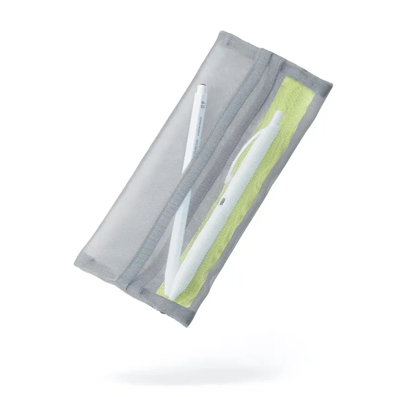 Kokuyo Silver Gray Pen Case - Durable & Stylish Stationery Organizer
