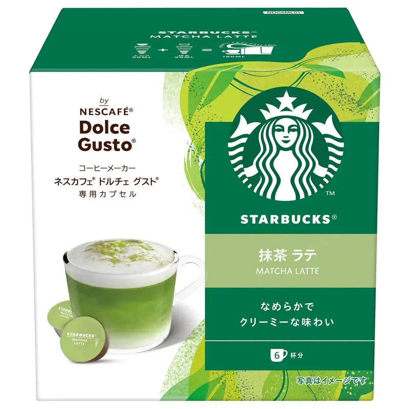 Nescafe Dolce Gusto Starbucks Matcha Latte Capsules (12 pods, box, 6 servings)