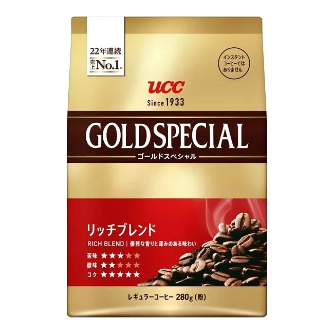 Ucc Gold Special Rich Blend Coffee 280G Medium Roast