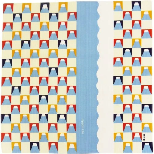 Hama Pattern Small Cloth (50Cm Wrapping Cloth) With Mt. Fuji Design -