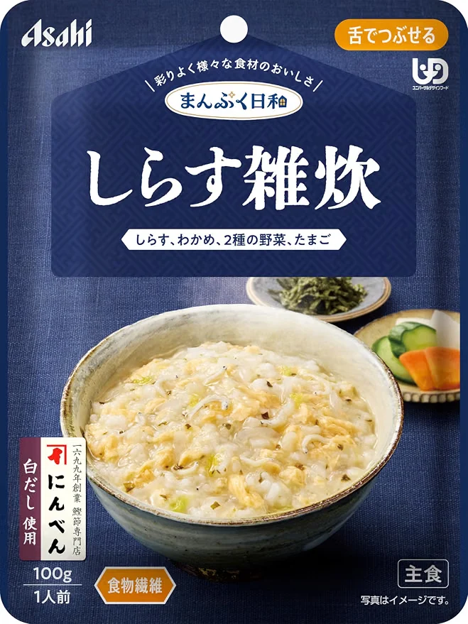 Asahi Balance Menu Shirasu Porridge 100g - Japanese Instant Porridge - Japan Diet Foods