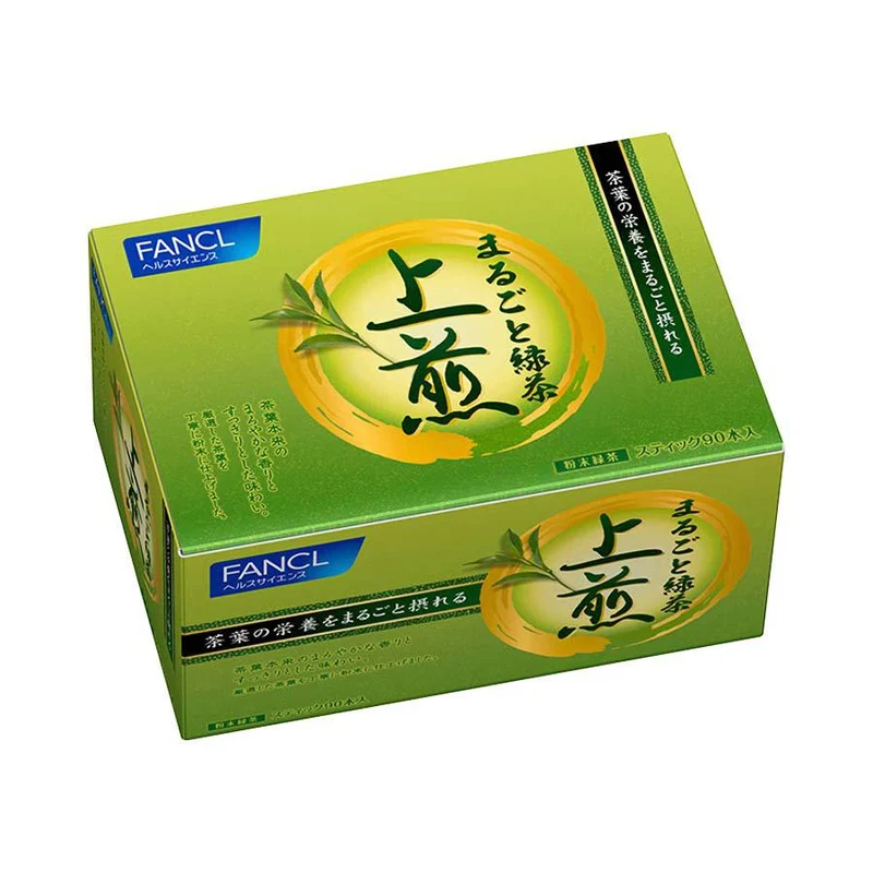 FANCL Official Whole Green Tea Top Roasted 1g x 90 Packages - Green Tea Powder