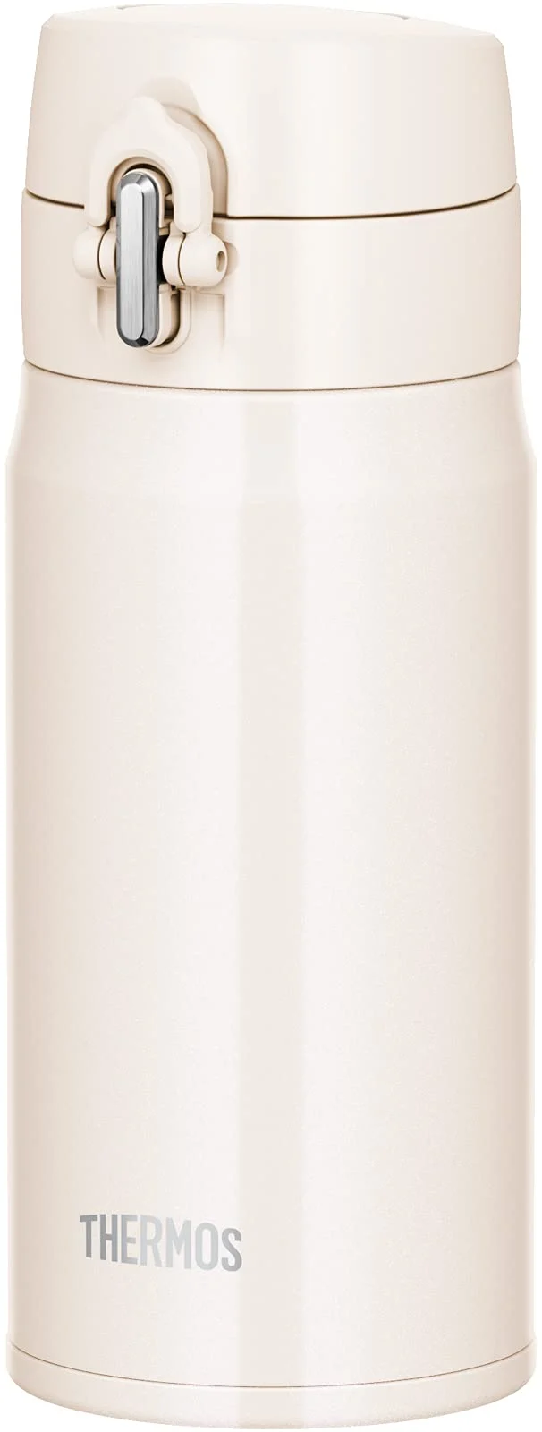 Thermos Vacuum Insulated White Beige 350ml Water Bottle Portable Mug