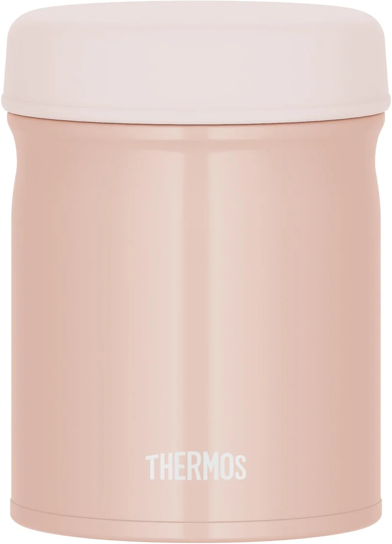Thermos Beige Pink Vacuum Insulated Soup Jar 400ml Dishwasher-Safe Warm/Cold Jeb-400 Bep
